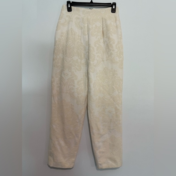 Pants - Griffith Gray For St. John Women's Pull On Pants Size 6 Back Zipper Silk